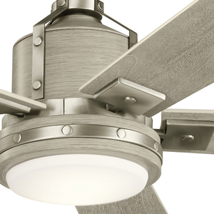Colerne-fläkt Borstad nickel, LED IP20, hemmabläkt 132cm small 1