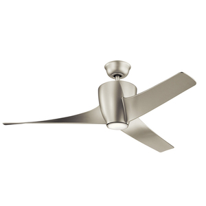 Lampa med fläkt Phree Borstat nickel, IP20 LED 3000K 142cm small 0