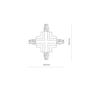 EUTRAC X-anslutning för CTLS RECESSED POWER X CONNECTOR 8678 Nowodvorski. small 3