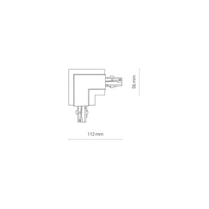 L Vänster EUTRAC-kontakt för CTLS REC POWER L CONN LEFT WH (LL) samlingsskenor 8684 Nowodvorski small 3