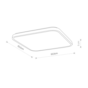 AGNES SQUARE LED 64W 8133 Nowodvorski taklampa small 1