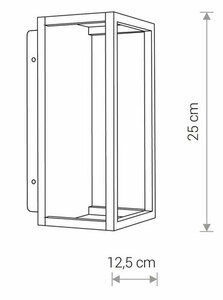 Utomhus vägglampa SYMMETRY LED 8176 Nowodvorski small 1