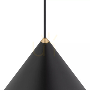 Nowodvorski ZENITH L 8005 pendellampa, svart med mässing, 50 cm small 4
