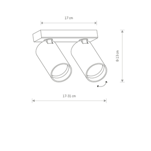 Svart justerbar SPOT MONO 7841 Nowodvorski small 5