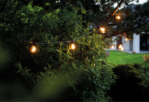 Kontrollera FESTOON LIGHTS 6m trädgårdslampa girland 7873 Nowodvorski