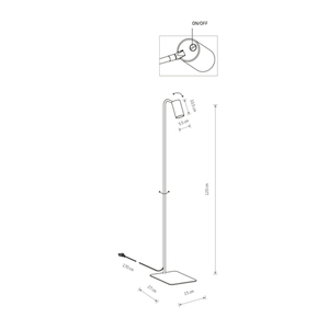 Golvlampa MONO 7704 Nowodvorski small 1