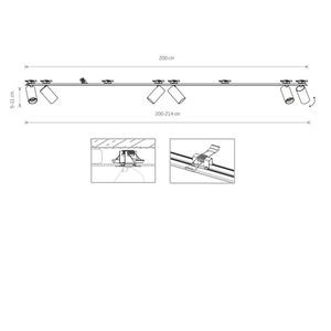Nowodvorski MONO SURFACE VI 7832 infälld takarmatur med spotlights, vit, 6×GU10 small 1