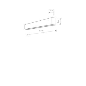 Vägglampa STRAIGHT WALL LED S 7568 Nowodvorski small 1
