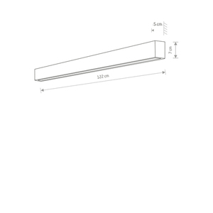 Vägglampa STRAIGHT WALL LED L 7595 Nowodvorski small 1
