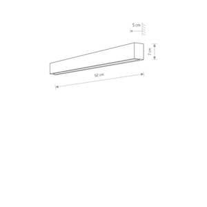 Vägglampa STRAIGHT WALL LED M 7594 Nowodvorski small 1