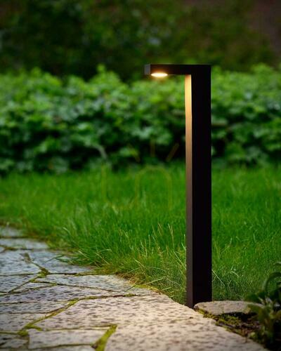 Kontrollera Utomhus stolplampa Lucide TEXAS 60 cm antracit LED 28851/60/30