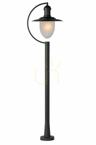 Kontrollera Belysningsstolpe Lucide Aruba svart metall IP44 11873/01/30