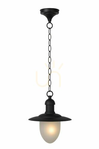Kontrollera Utomhus hänglampa Lucide ARUBA svart metall IP44 11872/01/30
