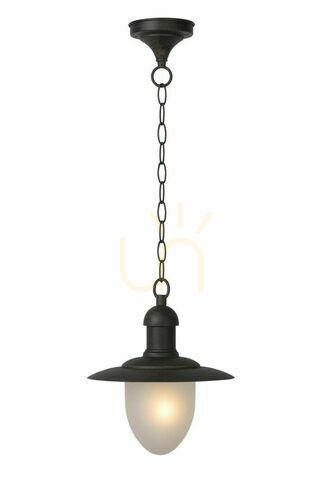 Kontrollera Utomhushänglampa Lucide Aruba brun metall IP44 11872/01/97