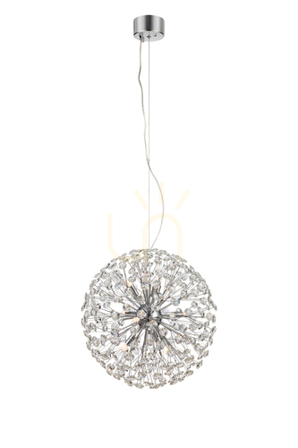 Kontrollera Pendant Light Markslöjd BOLID 9-Light Chrome Crystal 50 cm 108101