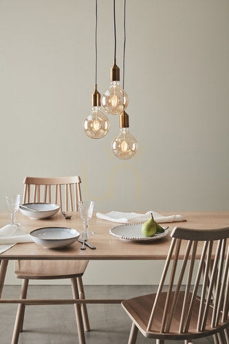 Kontrollera Pendant Light Markslöjd BRONX 3-Light Round Brown Metal 108099