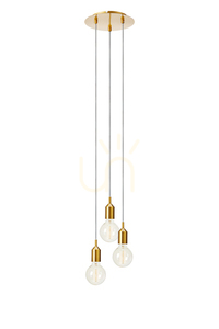 Pendant Light Markslöjd BRONX 3-Light Round Brown Metal 108099 small 0