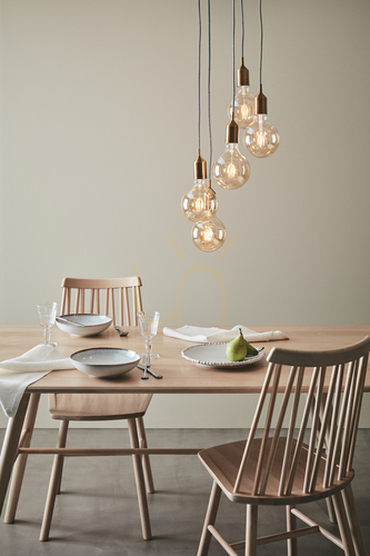 Kontrollera Pendellampa Markslöjd BRONX 108100 5-ljus rund brun metall 32 cm