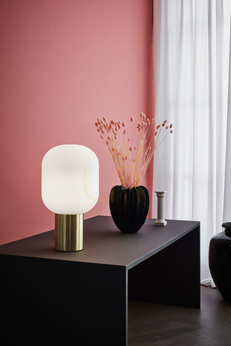 Kontrollera Bordslampa Markslojd Brooklyn 107868 vit borstad mässing 44 cm