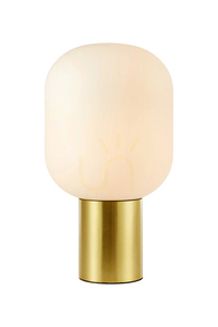 Bordslampa Markslojd Brooklyn 107868 vit borstad mässing 44 cm small 0