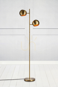 Golvlampa Markslöjd EDGAR 107742 2 lampor antik metall 145 cm small 1