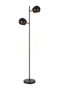 Golvlampa Markslöjd EDGAR 107741 svart metall 2 ljuskällor 145 cm small 0