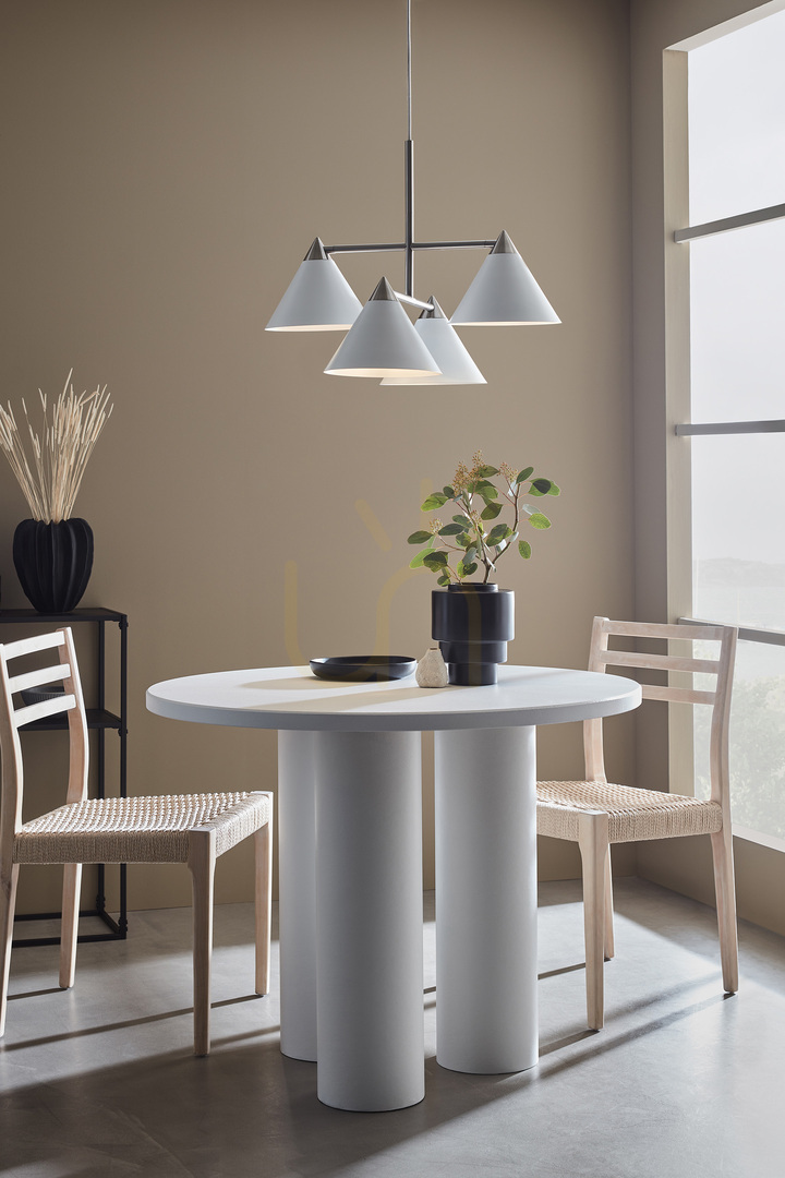Utsikt Pendant Light Markslöjd KLINT 4-Light White Metal 57 cm 108077 Pendant Light Markslöjd KLINT 4-Light White Metal 57 cm 108077