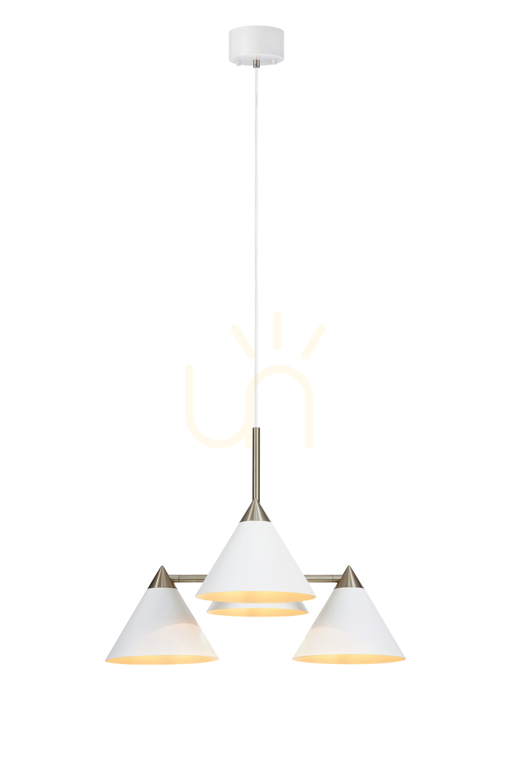 Kontrollera Pendant Light Markslöjd KLINT 4-Light White Metal 57 cm 108077 Pendant Light Markslöjd KLINT 4-Light White Metal 57 cm 108077