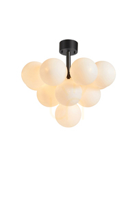 Plafond Markslojd MERLOT 107913 13 ljus vit mässing glas 56 cm small 0