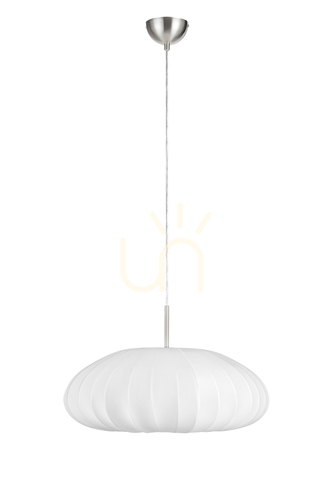 Kontrollera Pendant Light Markslöjd Mist White Metal Textile 54 cm 107940