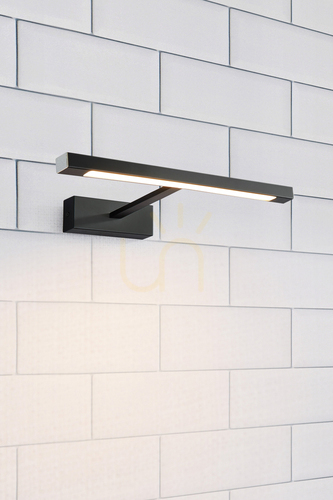 Kontrollera Vägglampa Markslojd Neptunus LED 60 cm svart IP44 107909
