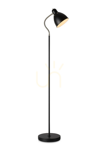 Kontrollera Golvlampa Markslojd Nitta 108016 svart metall justerbar E27 145 cm