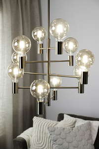 Pendant Light Markslöjd Paris 10-Light Brass 108117 small 1
