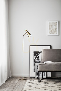 Golvlampa Markslöjd Peak 107901 antik metall 138 cm small 1