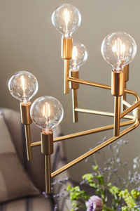 Pendant Light Markslöjd Regent 12-Light Gold Metal 108106 small 1