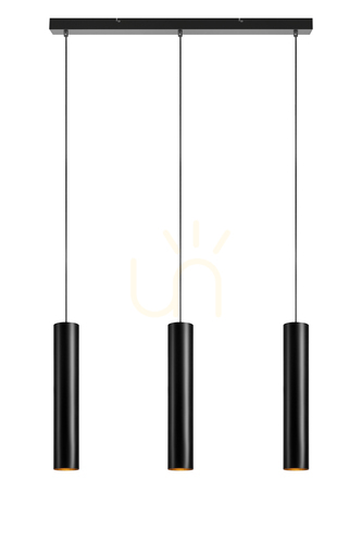 Kontrollera Pendant Light Markslojd Ruben 3-Light Black Metal 82 cm 107882