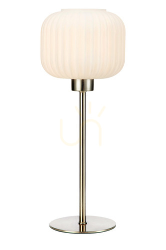 Kontrollera Bordslampa Markslojd Sober 108121 vit stål/glas 38 cm