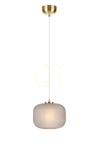 Kontrollera Pendant Light Markslojd Sober 107919 Smoky Glass Brushed Brass 25 cm