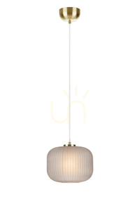 Pendant Light Markslojd Sober 107919 Smoky Glass Brushed Brass 25 cm small 0