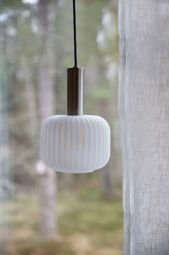 Kontrollera Pendant Light Markslojd SOBER Small White Steel Glass 108122