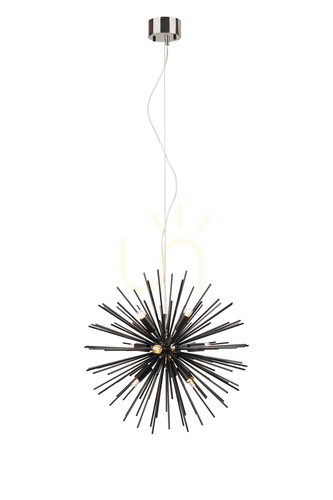 Kontrollera Pendant Light Markslöjd SOLEIL 9-Light Black Metal 108048