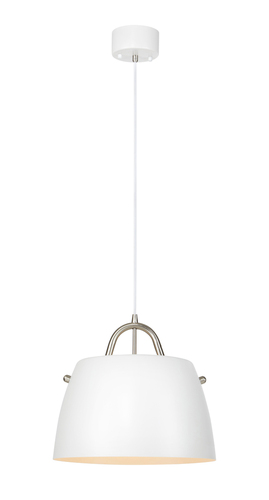 Kontrollera Pendel Markslojd Spin vit/stål 38 cm 107727