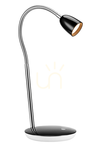 Kontrollera Bordslampa Markslöjd Tulip 105685 svart/krom LED