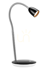 Bordslampa Markslöjd Tulip 105685 svart/krom LED small 0