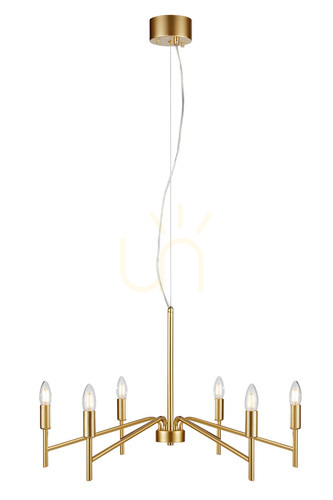 Kontrollera Pendant Light Markslojd Monarch 6-Light Gold Metal 70 cm 108210