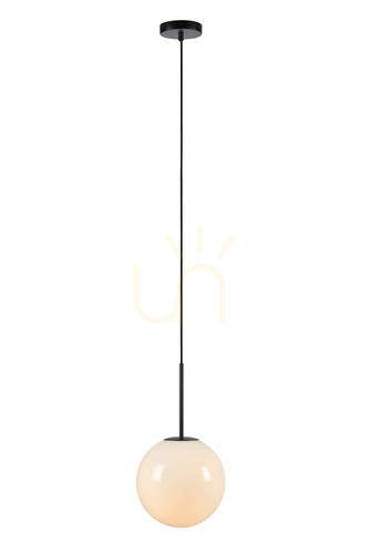 Kontrollera Pendellampa Markslöjd Dione 108267 vit/svart glas metall 25 cm