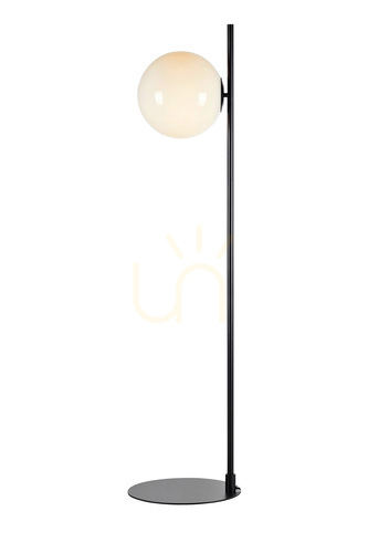 Kontrollera Golvlampa Markslöjd Dione 108273 svart/vit metall glas