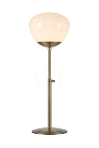 Bordslampa Markslojd Rise 108275 antik/vit metall glas small 0