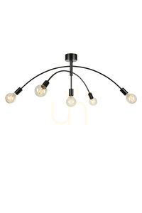 Plafond Markslojd CRUX 5 lampor svart metall 107 cm 108280 small 0