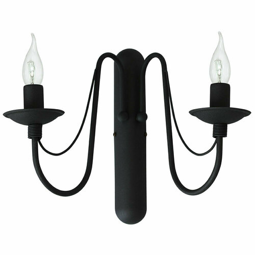 Kontrollera Vägglampa Aldex Rose 2 svart metall E14 SKU 397D1